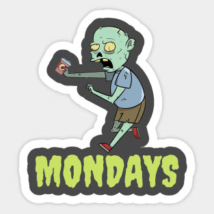 Zombie Monday Sticker